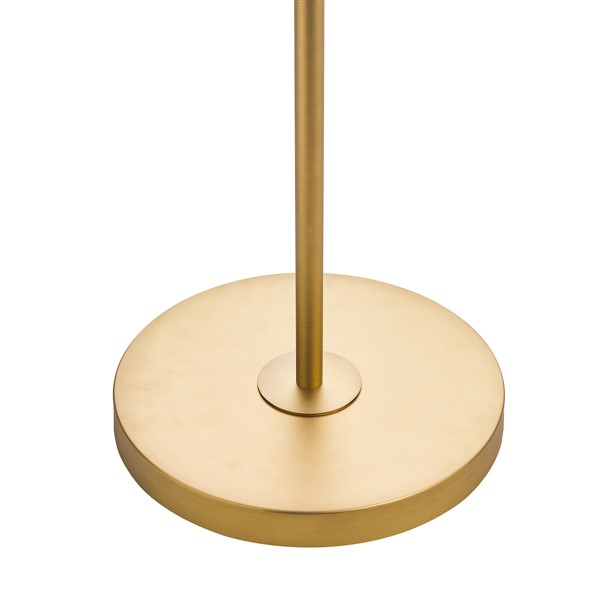 (image for) Laura Ashley Rhosill 3 Light Floor Lamp Crystal and Matt Antique Brass